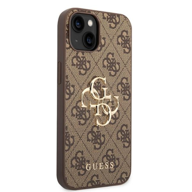 Originalus dėklas Guess GUHCP15S4GMGBR iPhone 15 6.1  Rudas/Rudas hardcase 4G Big Metal Logo 3 Originalus dėklas Guess GUHCP15S4GMGBR iPhone 15 6.1  Rudas/Rudas hardcase 4G Big Metal Logo 3