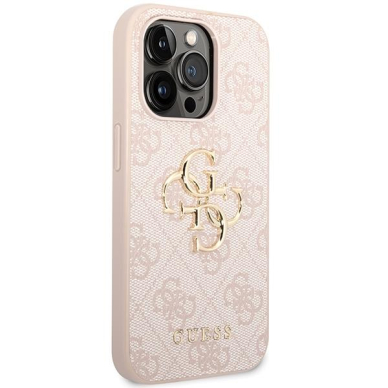 Originalus dėklas Guess GUHCP15X4GMGPI iPhone 15 Pro Max 6.7 rožinis/rožinis hardcase 4G Big Metal Logo 3 Originalus dėklas Guess GUHCP15X4GMGPI iPhone 15 Pro Max 6.7 rožinis/rožinis hardcase 4G Big Metal Logo 3