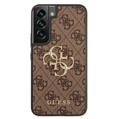 Guess GUHCS22S4GMGBR S901 S22 rudas hardcase 4G didelis metalinis logotipas 2