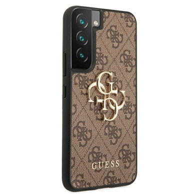Guess GUHCS22S4GMGBR S901 S22 rudas hardcase 4G didelis metalinis logotipas 3