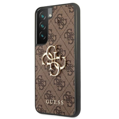 Guess GUHCS22S4GMGBR S901 S22 rudas hardcase 4G didelis metalinis logotipas 1