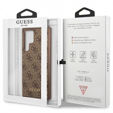 Dėklas Guess GUHCS23LG4GFBR Samsung Galaxy S23 Ultra Rudas 7 Dėklas Guess GUHCS23LG4GFBR Samsung Galaxy S23 Ultra Rudas 7