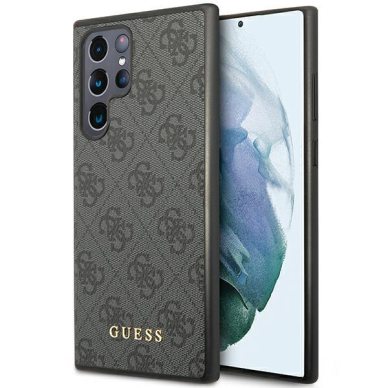 Dėklas Guess GUHCS23LG4GFGR Samsung Galaxy S23 Ultra Pilkas Dėklas Guess GUHCS23LG4GFGR Samsung Galaxy S23 Ultra Pilkas