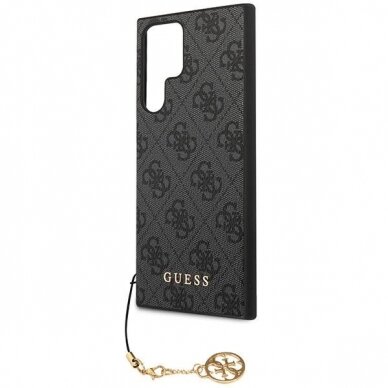 Dėklas Guess GUHCS23LGF4GGR Samsung Galaxy S23 Ultra Pilkas 5