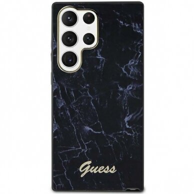 Dėklas Guess Marble GUHCS23LPCUMAK Samsung Galaxy S23 Ultra S918 Juodas Dėklas Guess Marble GUHCS23LPCUMAK Samsung Galaxy S23 Ultra S918 Juodas