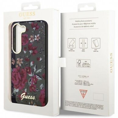 Dėklas Guess Flower GUHCS23MHCFWSA Samsung Galaxy S23 Plus S916 Žalias 7 Dėklas Guess Flower GUHCS23MHCFWSA Samsung Galaxy S23 Plus S916 Žalias 7