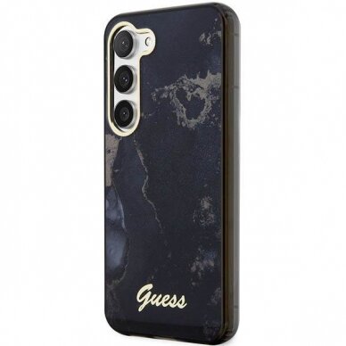 Dėklas Guess Marble GUHCS23MHTMRSK Samsung Galaxy S23 Plus S916 Juodas-auksinis 1 Dėklas Guess Marble GUHCS23MHTMRSK Samsung Galaxy S23 Plus S916 Juodas-auksinis 1