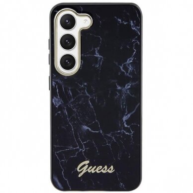 Dėklas Guess Marble GUHCS23MPCUMAK Samsung Galaxy S23 Plus S916 Juodas 2 Dėklas Guess Marble GUHCS23MPCUMAK Samsung Galaxy S23 Plus S916 Juodas 2