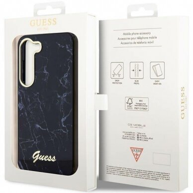 Dėklas Guess Marble GUHCS23MPCUMAK Samsung Galaxy S23 Plus S916 Juodas 7 Dėklas Guess Marble GUHCS23MPCUMAK Samsung Galaxy S23 Plus S916 Juodas 7