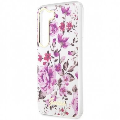Dėklas Guess Flower GUHCS23SHCFWST Samsung Galaxy S23 S911 Baltas 5 Dėklas Guess Flower GUHCS23SHCFWST Samsung Galaxy S23 S911 Baltas 5