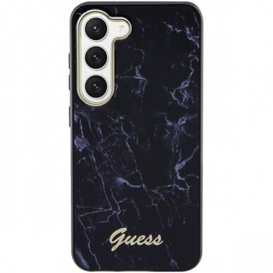 Dėklas Guess Marble GUHCS23SPCUMAK Samsung Galaxy S23 S911 Juodas 2 Dėklas Guess Marble GUHCS23SPCUMAK Samsung Galaxy S23 S911 Juodas 2
