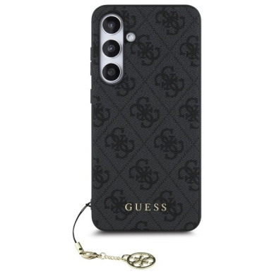Dėklas Guess GUHCS24FEGF4GGR S24 FE S721 gray/gray hard 4G Charms Collection 2 Dėklas Guess GUHCS24FEGF4GGR S24 FE S721 gray/gray hard 4G Charms Collection 2