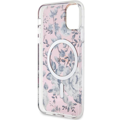 Dėklas Guess Flower MagSafe GUHMN61HCFWSP iPhone 11 / Xr Rožinis 6 Dėklas Guess Flower MagSafe GUHMN61HCFWSP iPhone 11 / Xr Rožinis 6