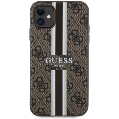 Dėklas Guess 4G Printed Stripes MagSafe GUHMN61P4RPSW iPhone 11 / Xr Rudas 2 Dėklas Guess 4G Printed Stripes MagSafe GUHMN61P4RPSW iPhone 11 / Xr Rudas 2