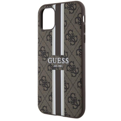 Dėklas Guess 4G Printed Stripes MagSafe GUHMN61P4RPSW iPhone 11 / Xr Rudas 5 Dėklas Guess 4G Printed Stripes MagSafe GUHMN61P4RPSW iPhone 11 / Xr Rudas 5
