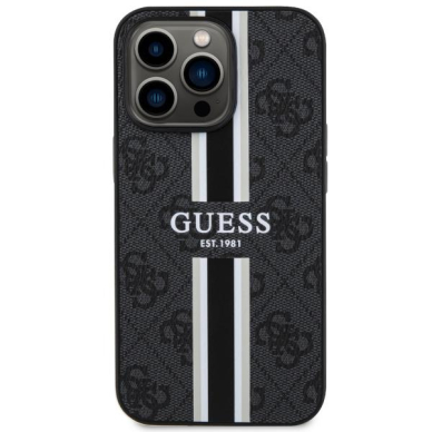 Dėklas Guess 4G Printed Stripes MagSafe GUHMP13XP4RPSK iPhone 13 Pro Max Juodas 2 Dėklas Guess 4G Printed Stripes MagSafe GUHMP13XP4RPSK iPhone 13 Pro Max Juodas 2