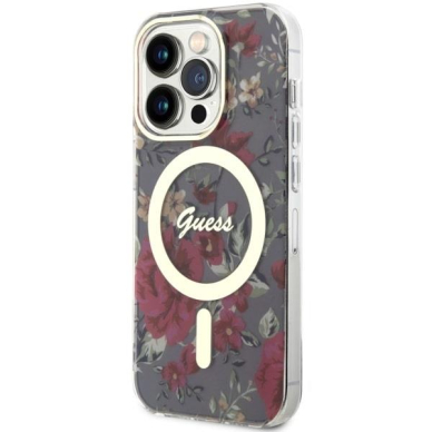 Dėklas Guess Flower MagSafe GUHMP14LHCFWSA iPhone 14 Pro Žalias 1 Dėklas Guess Flower MagSafe GUHMP14LHCFWSA iPhone 14 Pro Žalias 1