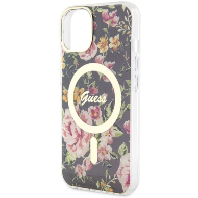 Dėklas Guess Flower MagSafe GUHMP14MHCFWSK iPhone 14 Plus Juodas 5 Dėklas Guess Flower MagSafe GUHMP14MHCFWSK iPhone 14 Plus Juodas 5