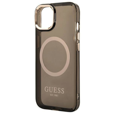Dėklas Guess Translucent MagSafe GUHMP14MHTCMK iPhone 14 Plus Juodas 5 Dėklas Guess Translucent MagSafe GUHMP14MHTCMK iPhone 14 Plus Juodas 5