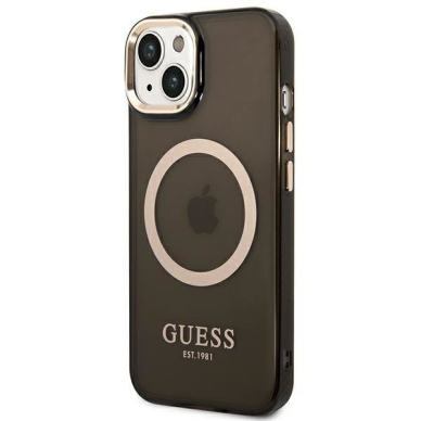 Dėklas Guess Translucent MagSafe GUHMP14SHTCMK iPhone 14 Juodas 1 Dėklas Guess Translucent MagSafe GUHMP14SHTCMK iPhone 14 Juodas 1