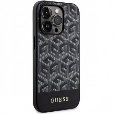 Dėklas Guess GCube Stripes MagSafe GUHMP14XHGCFSEK iPhone 14 Pro Max Juodas 3
