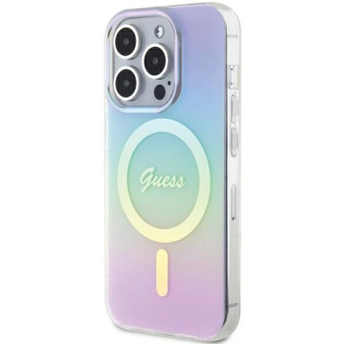 Guess GUHMP15LHITSU iPhone 15 Pro 6.1&quot; Violetinis/Violetinis hardcase IML Iridescent MagSafe 1