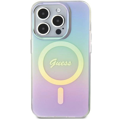 Guess GUHMP15LHITSU iPhone 15 Pro 6.1&quot; Violetinis/Violetinis hardcase IML Iridescent MagSafe 2