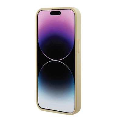 Originalus dėklas Guess GUHMP15MPSAHMCB iPhone 15 Plus 6.7 gold/gold hardcase Saffiano MagSafe 6 Originalus dėklas Guess GUHMP15MPSAHMCB iPhone 15 Plus 6.7 gold/gold hardcase Saffiano MagSafe 6