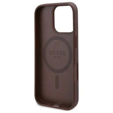 Guess GUHMP16LP4ROPEMCW iPhone 16 Pro 6.3&quot; Rudas/Rudas hardcase 4G Flowers Print MagSafe 6