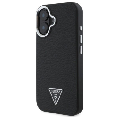 Dėklas Guess GUHMP16MPGTSPSK iPhone 16 Plus 6.7 Juodas/Juodas hard Grained Triangle MagSafe 1 Dėklas Guess GUHMP16MPGTSPSK iPhone 16 Plus 6.7 Juodas/Juodas hard Grained Triangle MagSafe 1