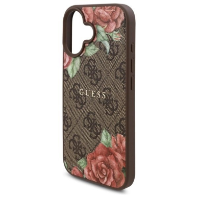 Guess GUHMP16SP4ROPEMCW iPhone 16 6.1&quot; Rudas/Rudas hardcase 4G Flowers Print MagSafe 5