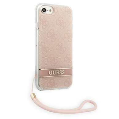 Dėklas Guess Print Strap GUOHCI8H4STP iPhone SE 2022 / SE 2020/7/8 Rožinis 9 Dėklas Guess Print Strap GUOHCI8H4STP iPhone SE 2022 / SE 2020/7/8 Rožinis 9