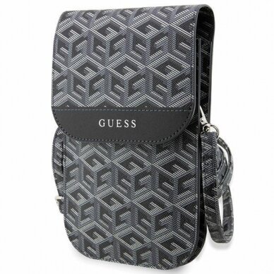 Dėklas Guess Handbag GUWBHGCFSEK Juodas/Juodas GCube Stripe Dėklas Guess Handbag GUWBHGCFSEK Juodas/Juodas GCube Stripe