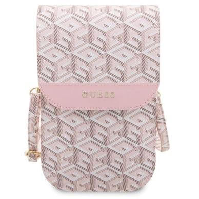 Krepšys Guess GCube Stripe GUWBHGCFSEP Rožinis 1