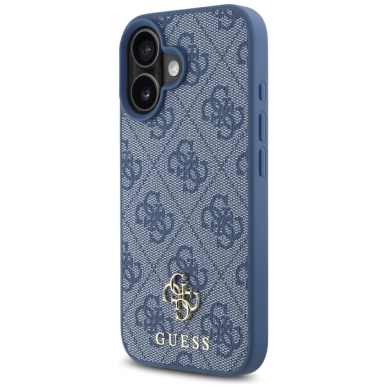 Guess HC PU 4G Small 4G and Classic Dėklas skirtas iPhone 16 MagSafe - Mėlynas 1