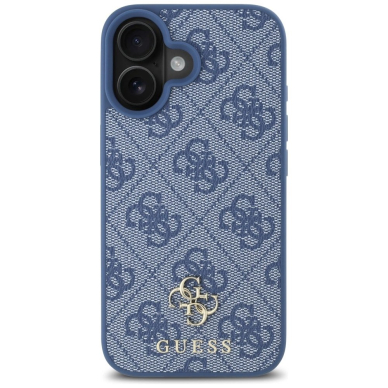 Guess HC PU 4G Small 4G and Classic Dėklas skirtas iPhone 16 MagSafe - Mėlynas 2