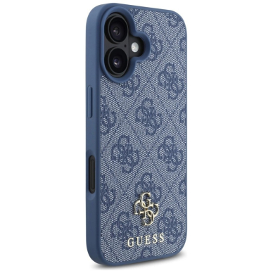 Guess HC PU 4G Small 4G and Classic Dėklas skirtas iPhone 16 MagSafe - Mėlynas 3