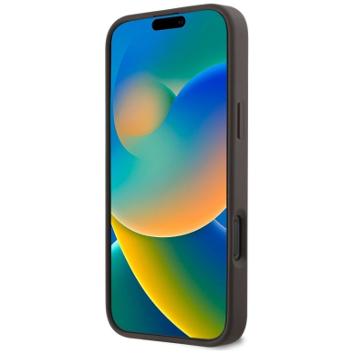 Guess HC PU 4G Small 4G and Classic Dėklas skirtas iPhone 16 Pro MagSafe - Rudas 4