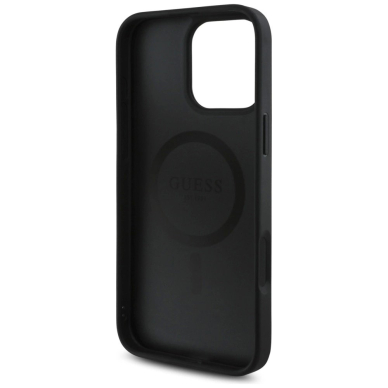 Guess HC PU 4G Small 4G and Classic Dėklas skirtas iPhone 16 Pro Max MagSafe - Juodas 6