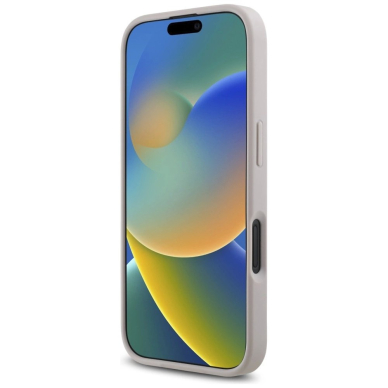 Guess HC PU 4G Small 4G and Classic iPhone 16 MagSafe Dėklas - Rožinis 4