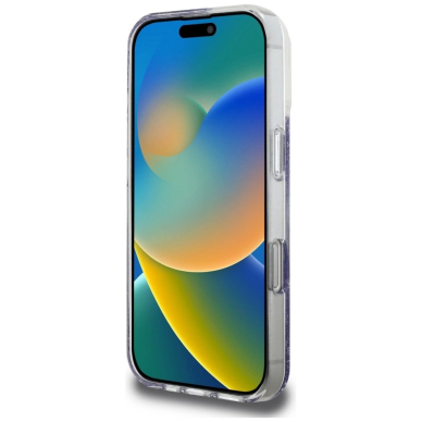 Guess HC Resin Bottom Glitter MagSafe Dėklas skirtas iPhone 16 Pro - Violetinis 4