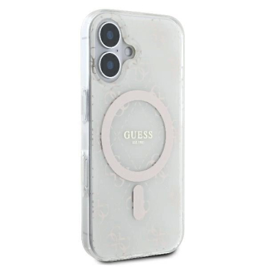Dėklas Guess IML 4G Background MagSafe iPhone 16 Plus - Baltas 3 Dėklas Guess IML 4G Background MagSafe iPhone 16 Plus - Baltas 3