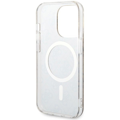 iPhone 15 Pro Guess IML 4G MagSafe dėklas - rudas 5