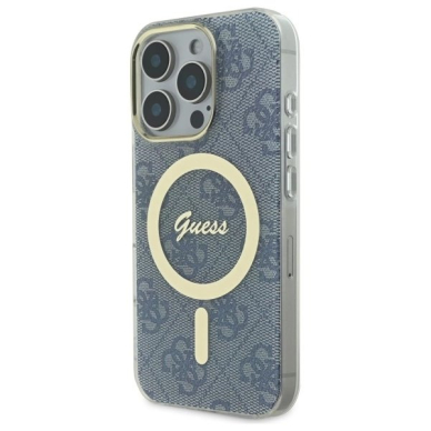 iPhone 16 Pro Max – Guess IML 4G MagSafe dėklas - Mėlynas 1