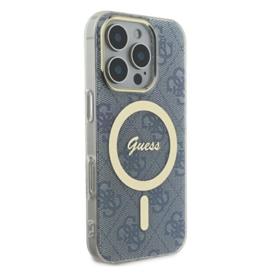 iPhone 16 Pro Max – Guess IML 4G MagSafe dėklas - Mėlynas 3