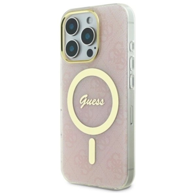 iPhone 16 Pro Max – Guess IML 4G MagSafe dėklas - Rožinis 1