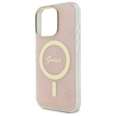 iPhone 16 Pro Max – Guess IML 4G MagSafe dėklas - Rožinis 5