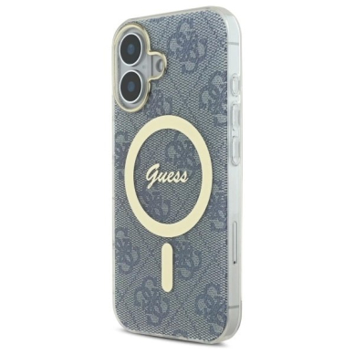 iPhone 16 – Guess IML 4G MagSafe dėklas - Mėlynas 1