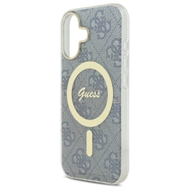 iPhone 16 – Guess IML 4G MagSafe dėklas - Mėlynas 5