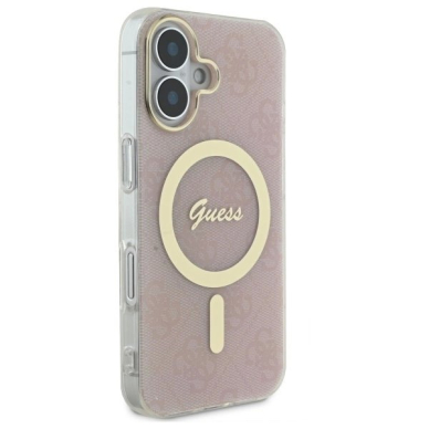 Dėklas Guess IML 4G MagSafe iPhone 16 Plus - Rožinis 3 Dėklas Guess IML 4G MagSafe iPhone 16 Plus - Rožinis 3